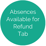 button for absences available for refund tab help files